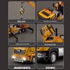 Steel Power Large Alloy Crane Toy - Children's Engineering Vehicle Crane & Mixer Truck Set