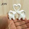 Mini Elephant Ornament Love Statue, Cute Figurine Living Room Decor, Brings Small Size Heart Statue Good Luck, Elephants Decorations for Home
