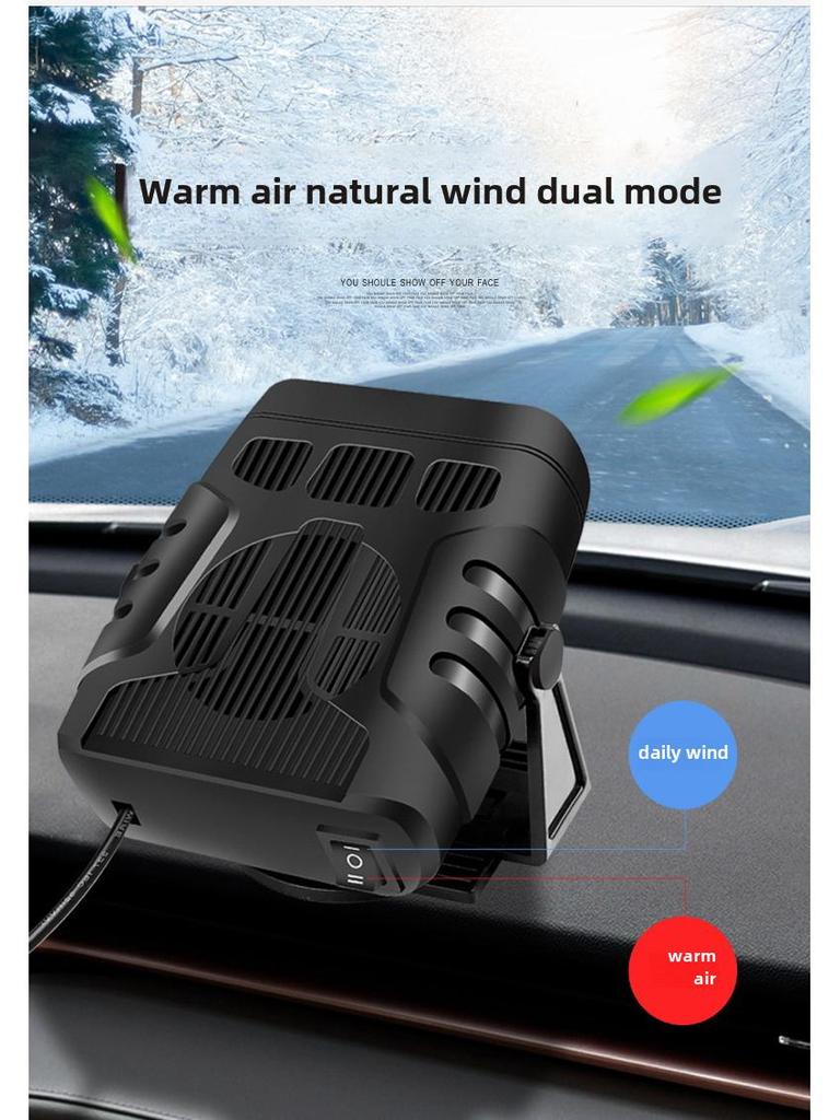 Dual-Purpose Portable Car Heater & Defroster 12V/24V
