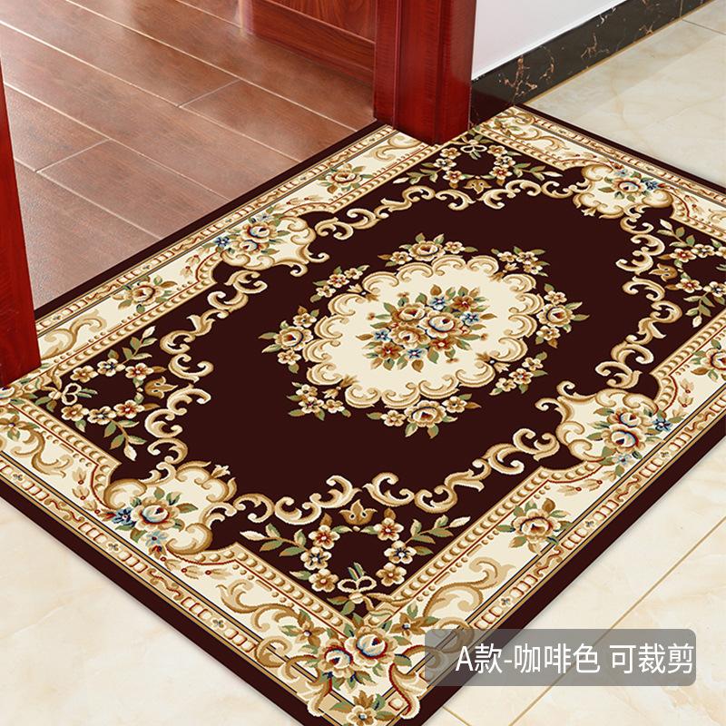 European Living Room Carpet Coffee Table Mat Entrance Door Door Mat Bedroom Foyer Floor Mat Bed Front Mat Non-Slip Mat Can Be Cut