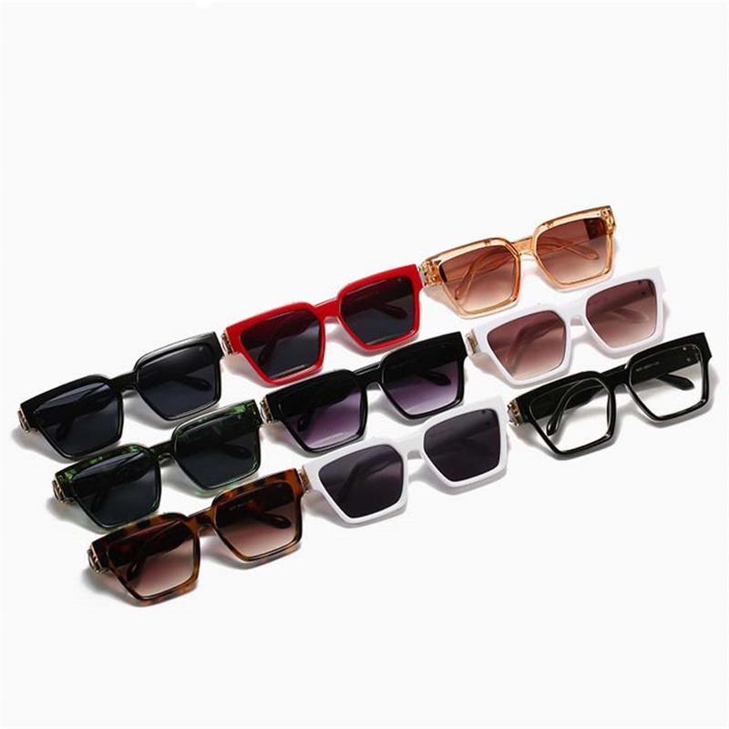 Mode Kleine Rechteck Sonnenbrille Männer Frauen Luxus Shades Retro Quadrat Schwarz Sonne Glasse Punk Brille nicht polarisiert