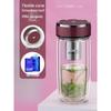 WANXIANG Borosilicate Double-Walled Glass Travel Tumbler