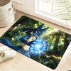 Pokemon Pikachu Tail Silhouette Print Non-slip Doormat Soft Floor Mat for Home Decor