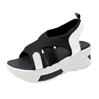 Sandals For Women Flat Wide Width Thick Soled Height Enhancing Women'S Sandals Fashionable And Casual Hollow Sandales Femmes éTé