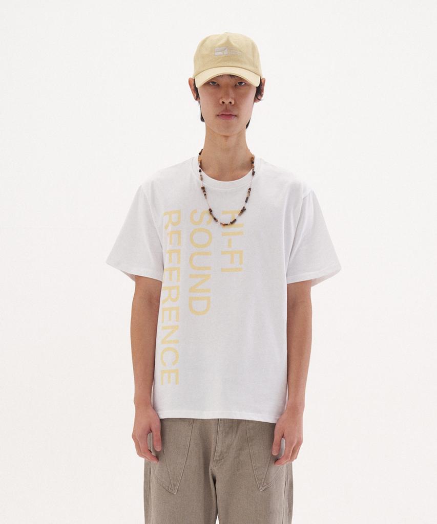 Haipaisaundeulepeoleonseu Lettering Logo T-Shirt, White