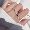 Star Moon Ring Opening Adjustable Simple Girlfriend Combination Ring Female Literary Star Moon Index Finger Ring