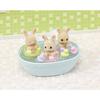 [Sylvanian] 5707-Milk Rabbit Triplets’ Bath Play Set