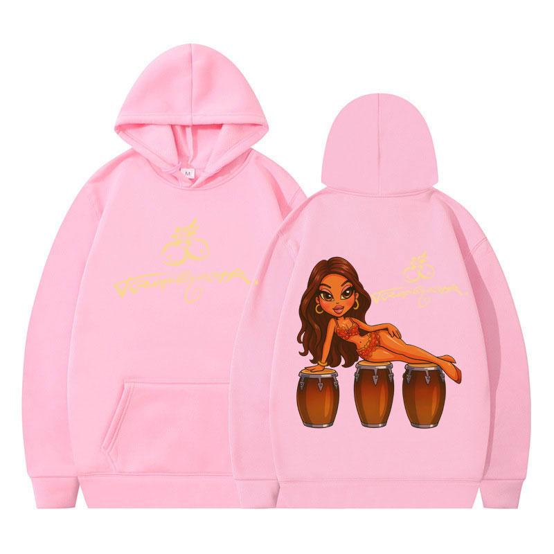 Singer Karol G Tropicoqueta 2025 New Album Sweatshirts Man Woman Hip-hop Fashion Hoodies Long-sleeved Loose Casual Sweatshirts