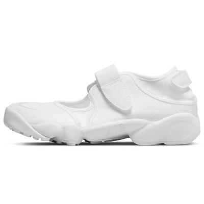 נעלי Air Rift Breathe לנשים לבן/פלטינה טהורה רצועת סקוטש נעלי לייף סטייל DN1338-100