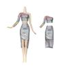 1 Set Cloth Doll Outfit Set Shiny Doll Dress Set Fashion Doll Clothes Set  Doll Styling