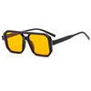 New Color Block Double Bridge Rivet Sunglasses - Unisex European-American Style Sports and Candy Color Glasses