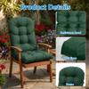 Cuscino per Sedia a Dondolo Adirondack, Spesso 44x20x4 Pollici, Cuscino Alto per Sedia da Patio, Cuscino Impermeabile per Seduta di Mobili da Esterno con Lacci