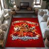 Harley-davidson Motorcycles Customize Your Name Floor Mat Perfect for Outdoor Dining Room Entryway Kitchen Antislip Carpet Anime Office Decor