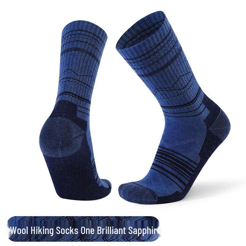Men's Merino Wool Mid-Calf Hiking Socks (5 Pairs)