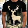 Pánské Módní 3D Tištěné Pánské Tričko Kulatý Výstřih Krátký Rukáv Trendy Street Wear