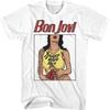Bon Jovi Slippery When Wet Cover White T-Shirt