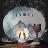 Moon Mountain Astrology Tablecloth Tarot Divinations Tablecloth Altars Cloth Divinations Board Game Accessories