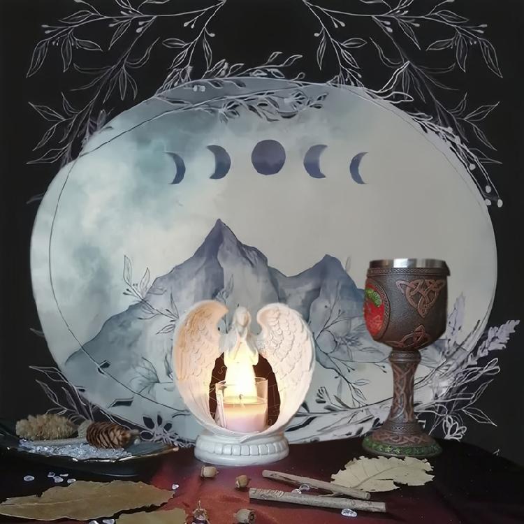 Moon Mountain Astrology Tablecloth Tarot Divinations Tablecloth Altars Cloth Divinations Board Game Accessories