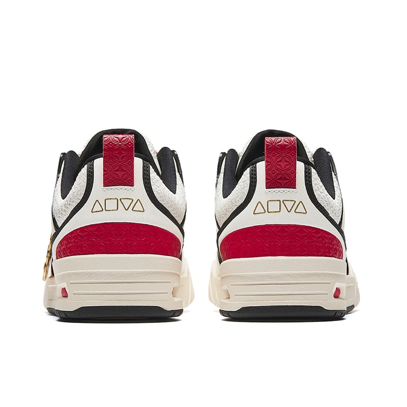 Anta Low Top Skateboard Shoes Women's White Black Red 122518040-14