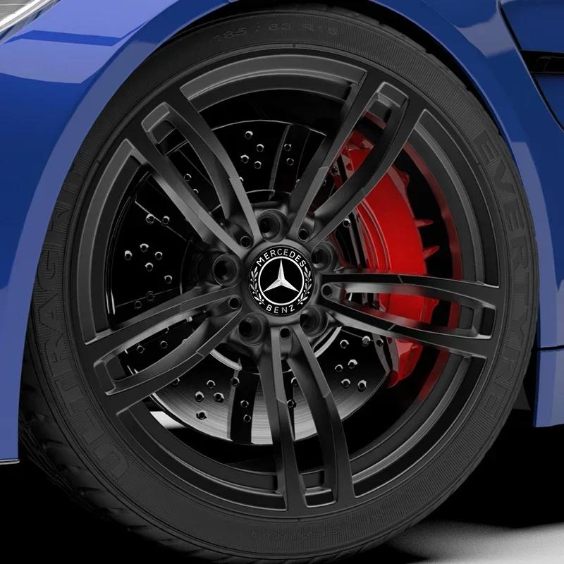 4Pc 56mm/65mm Car Wheel Center Hub Cap Auto Rim Covers Mercedes Benz Amg C180 C200 C260 C300 W108 W124 W126 W140 W168 W169 W176 WP1