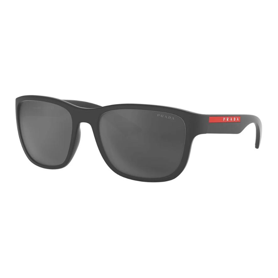 Prada Logo Acetate Irregular Frame Sunglasses Unisex sunglasses Black SPS01ZUFK5L0 59,Black