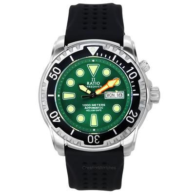 Reloj para Hombre FreeDiver Versión 02 Helium Safe 1000M Zafiro Automático Esfera Verde 1068HA90-34VA-GRN-V02