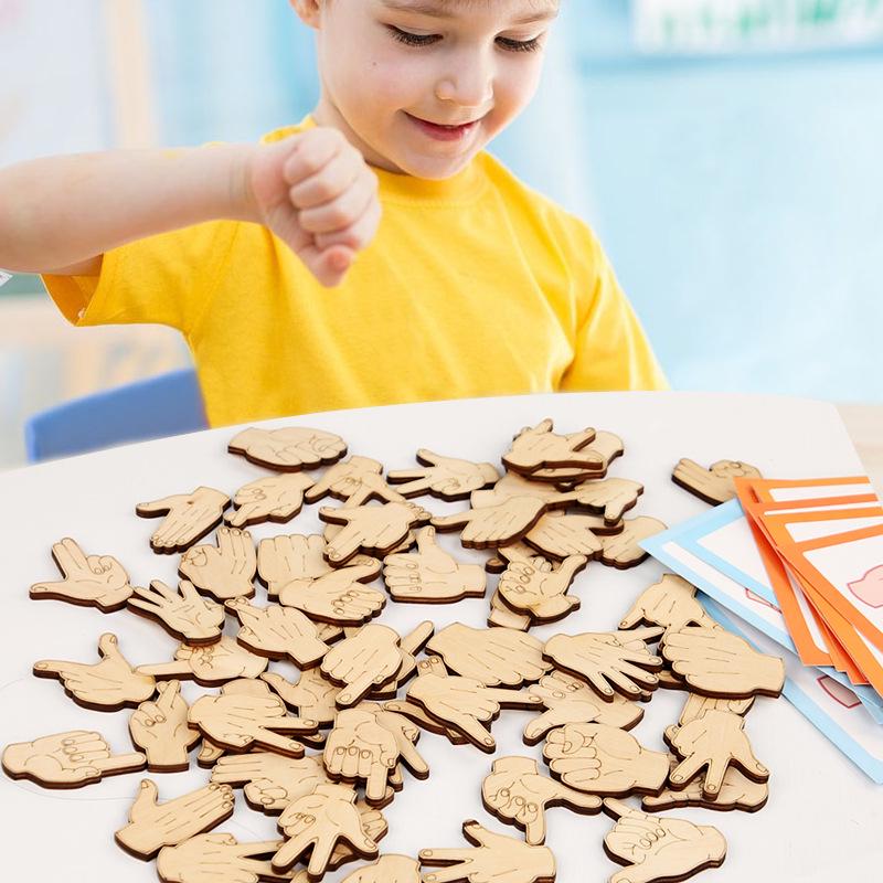 Montessori Wooden Building Blocks for Kids' Finger Skill and Brain Development