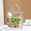 Bag Glass Vase Handbag Shaped Vase Hydroponic Vase Transparent Bag Vase Mother's Day Gift Home Decoration