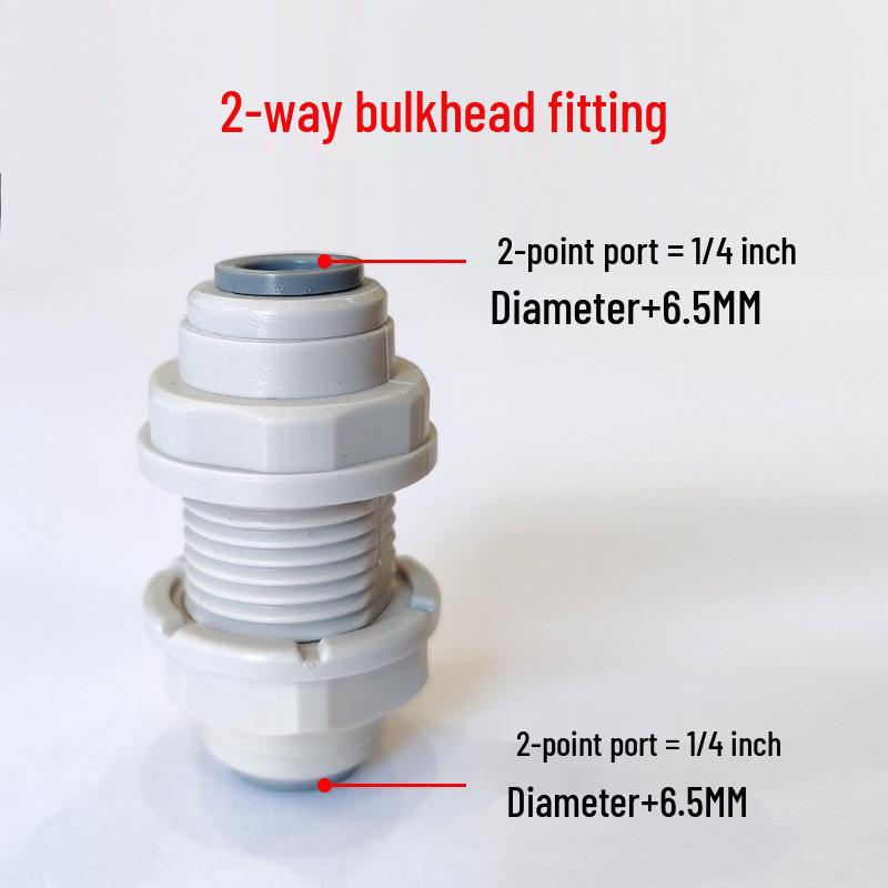 Zhiqi RO Water Purifier with Quick Connect & Partition-Free Card Connector, PE Pipe Accessories