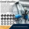 10PCS Side Seals Kit Compatible with Fusion Air Purge AP Spray Gun 249990 246348 - Black