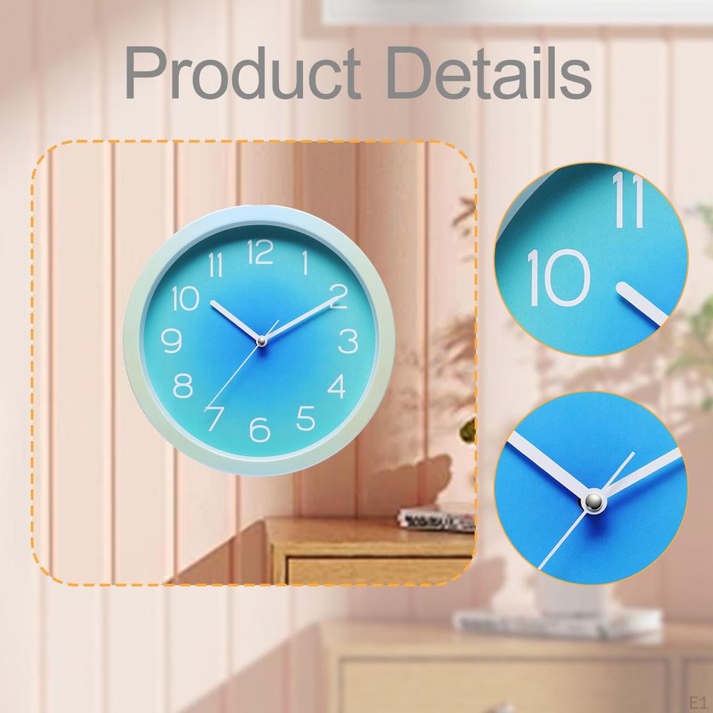 Ceas de Perete Decorativ de Modă de 10 Inch Portabil Agățat Fără Baterie pentru Bar Bucătărie Cafenea