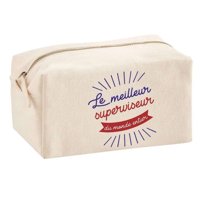 Multifunction Pouch Supervisor Best In the World Birthday Gift Colleague Original Idea | School Pouch Office Supplies