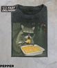 Funny Raccoon Eating Mac And Cheese T-Shirt,Animal Meme Graphic Shirt,Cursed Meme Shirt,Weird Raccoon Shirt,Gen Z Gag Gift,Silly Graphic Tee
