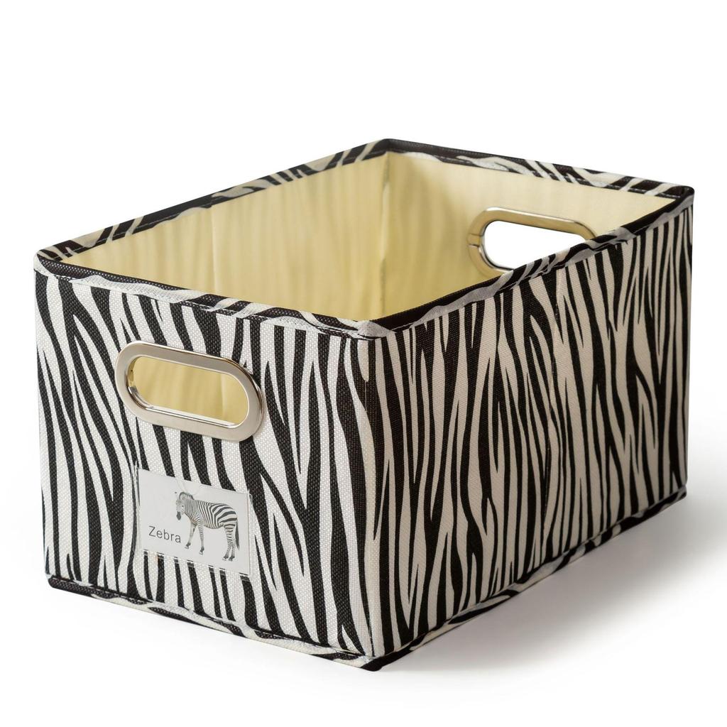 Bedroom Retro Solid Color Storage Box Fabric Printing Animal Pattern Clothing Storage Box Drawer Storage Box