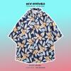 Men’s Hong Kong Style Retro Floral Short Sleeve Shirt - Hawaiian Design, Rebellious, Versatile, Loose-Fit, Summer Wear, Perfect for Couples.