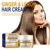 EELHOE 30g Ginger Lemon Correcting Hair Growth Cream Replenish Hair Nutrition and Moisture Does Not Hurt Hair Easily Soften Cream