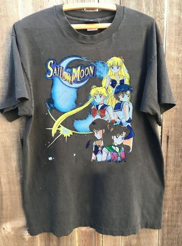 

Sailor Moon Movie Shirt Sailor Moon Graphic Charcoal Unisex Shirt Vtg WA0248 Unisex T-Shirt S
