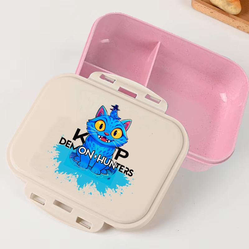 Portable Office Pink kpop Lunch Box Anime Food Storage Containers for k Pop School Picnic Lunchbox Office Dinner Case Gift