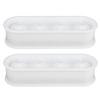 2Pcs 4 Grids Food Grade Ice Cubes Mold Whiskey Ice Ball Making Mold Tray for Home Bar