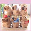 Adorable Plush Capybara Keychain Cute Stuffed Animal Doll Accessory For Bags