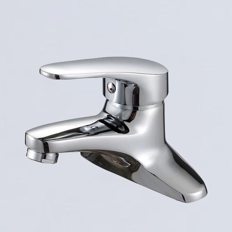 Brass Double-Hole Hot & Cold Washbasin Faucet