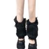 Women's Knitted Winter Warm Leg Warmers Long Socks Boot Cuffs Topper Legging Pads Knee Brace Pads Calf Warmers Sleeves