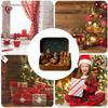 Festive 3d Printed Christmas Ornament Set With Pla Material For Home Decoration Gift