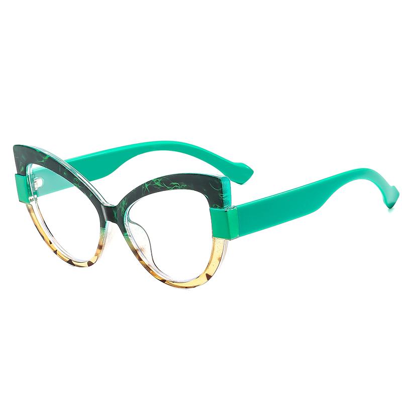 

Women Large Cat Eye Reading Glasses Trendy Fashionable Oversized Far Sight Eyeglasses Men Female Anti-Blue Glass