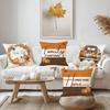 Autumn New Thanksgiving Sofa Bedside Pillow Cover Pumpkin Letter Printed Linen Pillow Pillow Back
