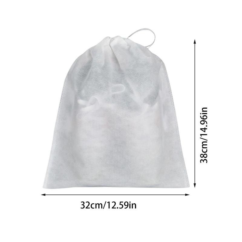 50 st Skopåsar med dragsko Anti-gulnande Dammtäta Skopåsar För Resor Non-woven Förvaringspåse Med Dragsko För Skor Stövlar