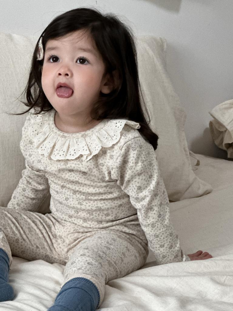 [Upgraded Version] Children's Pajamas and Girls' Class A Long Johns, Long Johns, Wool Pull-up Rack Homewear Set