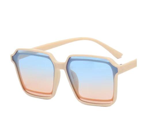 Fashion Men Square Trendy Sunglasses Women Big Frame Colorful Sun Glasses Female Gradient Outdoor Shades Ladies Eyewear