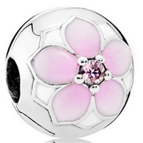 Bracelet Women'S Pink Love Mulan Petals Glazed Beads Loose Beads String Beads Diy Accessories