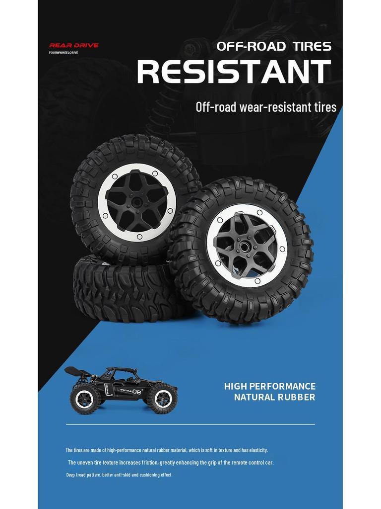 2.4G High-Speed Alloy Remote Control 1:16 Big Foot Climbing Off-Road Racing Car Toy